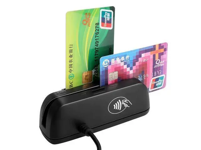 Alt view image 7 of 7 - 3 in 1 Combo Credit Card Reader SZTW150 Magnetic Card Reader + EMV Chip/RFID NFC Reader Writer For Read and Write CPU Chip Card