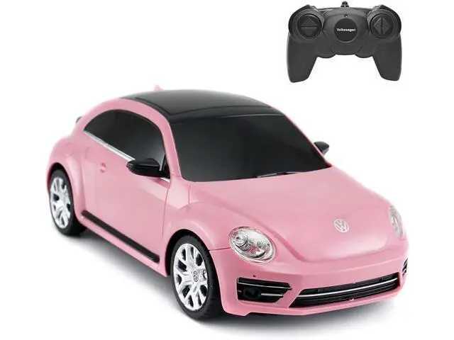 Alt view image 7 of 7 - Radio Remote Control 1/24 Scale Volkswagen Beetle Licensed RC Model Car (Pink)