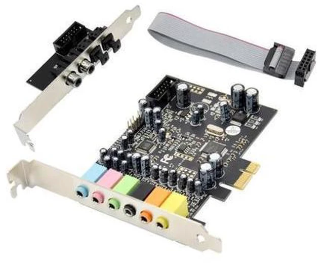 Alt view image 4 of 12 - PCIe 7.1 Channel Sound Card CM8828 + CM9882A with SPDIF Bracket PCIe 7.1CH Analog Digital Stereo Sound Card