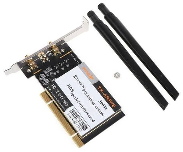 Main image of AR9223 PCI 300M Wireless WiFi Adapter PCI Wireless Card with 2 Antenna Dropship