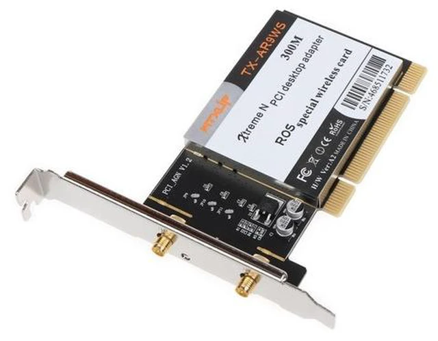 Alt view image 4 of 6 - AR9223 PCI 300M Wireless WiFi Adapter PCI Wireless Card with 2 Antenna Dropship