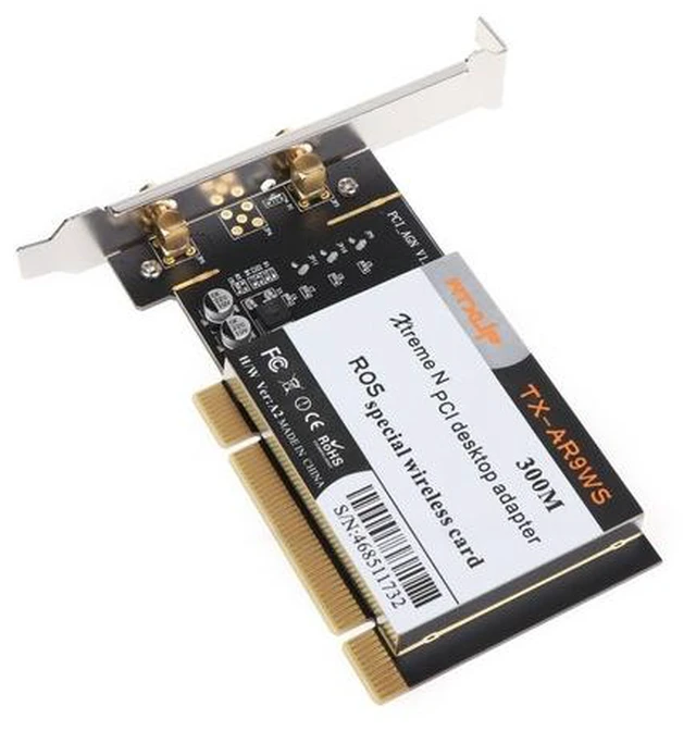 Alt view image 5 of 6 - AR9223 PCI 300M Wireless WiFi Adapter PCI Wireless Card with 2 Antenna Dropship