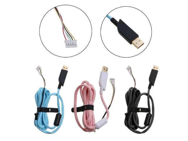 Alt view image 5 of 6 - 2 Meters USB Mouse Cable Mouse Line Mice Wire for ZOWIE EC1-A EC1-B FK1 Gaming Mouse Replacement Part Repair Accessory(BL)