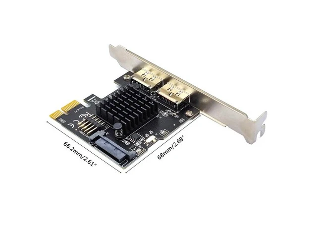 Alt view image 6 of 6 - Pci-e to Dual Port POWER OVER ESATA pci e to Power eSATA USB Expansion Card for Command Queuing Expansion Cards(A)