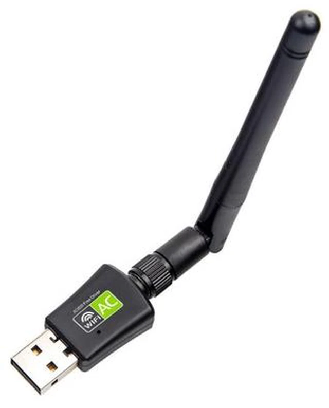 Alt view image 3 of 5 - Dual Band 5Ghz 2.4Ghz 600Mbps USB Wireless Network Card Wireless Network Adapter for Desktop/Laptop/PC Free Driver