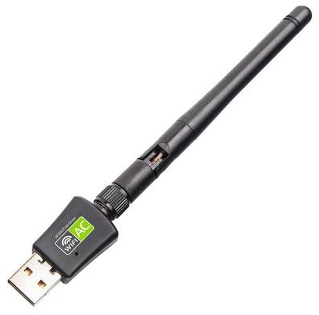 Alt view image 4 of 5 - Dual Band 5Ghz 2.4Ghz 600Mbps USB Wireless Network Card Wireless Network Adapter for Desktop/Laptop/PC Free Driver