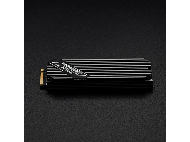 Alt view image 5 of 6 - Ultrathin M.2 SSD Heat Sink M2 2280 Solid State Hard Disk Aluminum Heatsink Cooler Cooling Thermal Pad Red