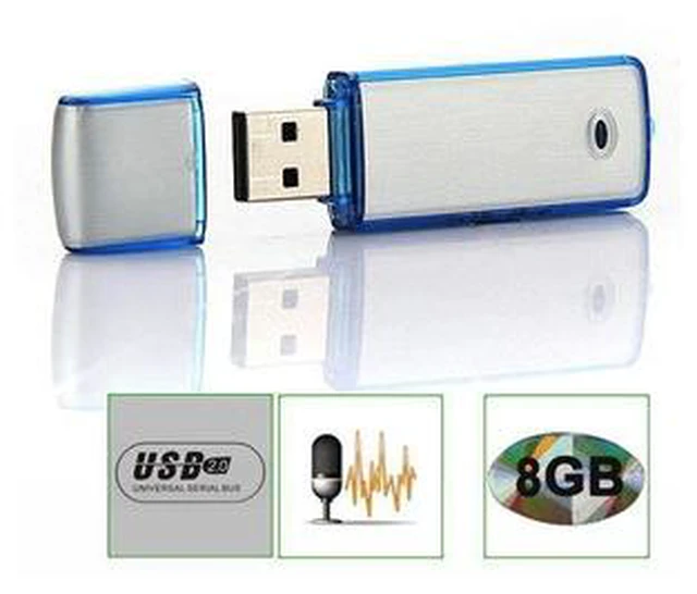 Main image of USB SPY 8GB Flash Drive digital Audio voice Recorders Pen with Recording 150 hrs