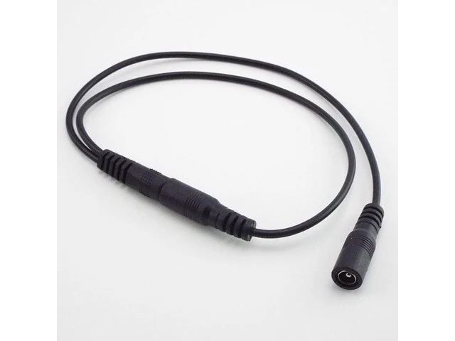 Alt view image 3 of 4 - 5.5mm*2.1mm 1 Male to 2 Female Connector Male to Female Plug DC Power Splitter Cable CCTV LED Strip Light Power Supply Adapter L