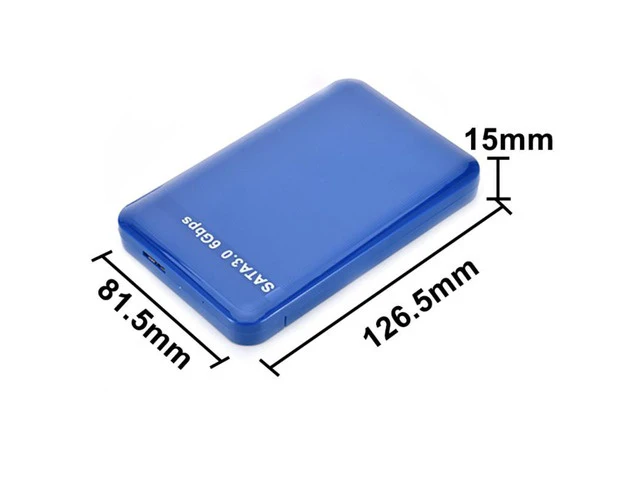 Alt view image 6 of 6 - SSD Case 2.5inch SATA to USB 3.0 Hard Drive Enclosure for SSD Disk HDD Box Case Support UASP HD External Hard Disk cover (Black)