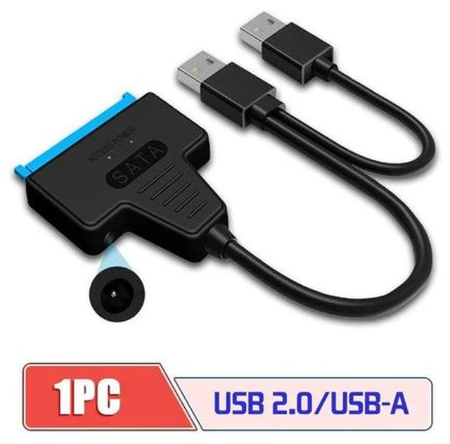 Main image of Usb 2.0 Sata Adapter Cable Hard Disk Adapter Sata Hard Disk Seconds Change Into Mobile Hard Disk 2.5-inch Usb 3.0 To Sata For Pc(USB2.0 USBx2)