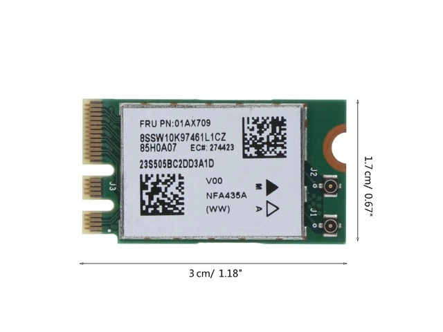 Alt view image 6 of 6 - Wireless Adapter Card for 310 510-15IKB E31 E470 E570 01AX709 00JT477 802.11AC Dropship