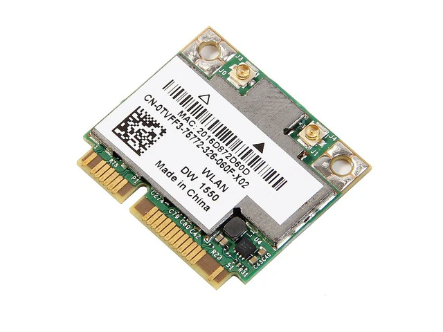 Alt view image 4 of 5 - Dual Band For BCM94352HMB DW1550 867Mbps Wifi Bluetooth BT 4.0 Mini PCI-E Half Wireless WI-Fi Card BCM94352 802.11/ac DW1550