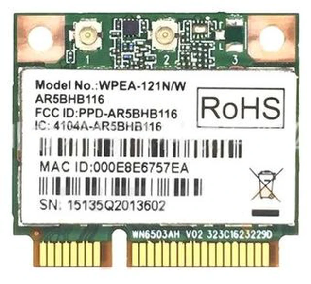 Main image of AR9382 AR5BHB116 802.11 300Mbps Mini PCI-E WiFi Wireless Card 2.4/5G-Band Dropship