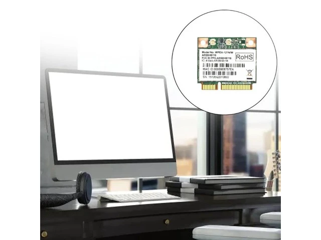 Alt view image 3 of 6 - AR9382 AR5BHB116 802.11 300Mbps Mini PCI-E WiFi Wireless Card 2.4/5G-Band Dropship