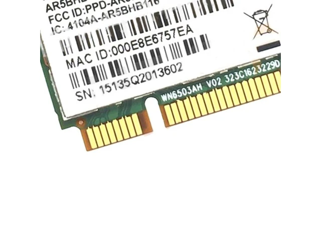Alt view image 5 of 6 - AR9382 AR5BHB116 802.11 300Mbps Mini PCI-E WiFi Wireless Card 2.4/5G-Band Dropship
