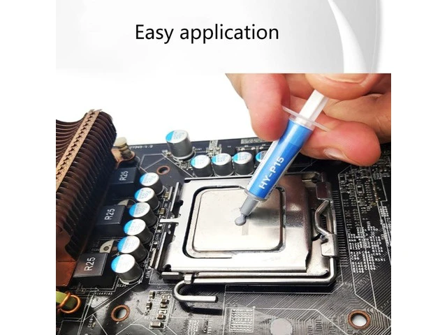 Alt view image 5 of 6 - HY P15 1g/2g Silicone Heatsink Grease Thermal Compound Paste 15.2-W High Conductive For CPU GPU Chipset Notebook Cooling(2G)