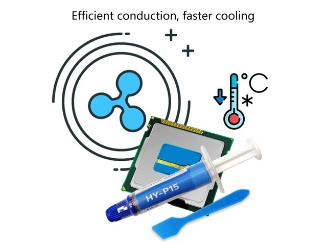 Alt view image 6 of 6 - HY P15 1g/2g Silicone Heatsink Grease Thermal Compound Paste 15.2-W High Conductive For CPU GPU Chipset Notebook Cooling(2G)