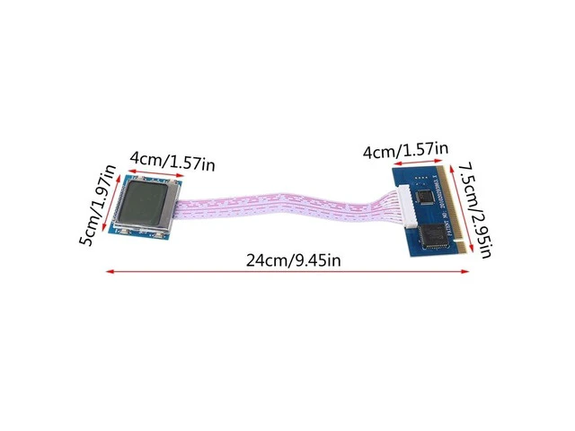 Alt view image 6 of 6 - PCI Motherboard Diagnostic Tester Analyzer LCD Post Test Card For Desktop Laptop