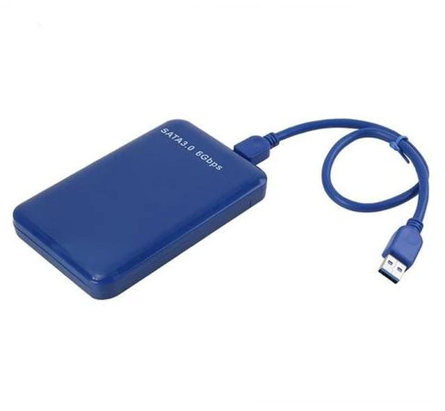 Main image of SSD Case 2.5inch SATA to USB 3.0 Hard Drive Enclosure for SSD Disk HDD Box Case Support UASP HD External Hard Disk cover (Blue)