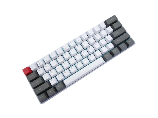 Alt view image 4 of 6 - Mini Keyboard GH60 Color Plastic Case for 60% Mechanical Gaming Keyboard Faceu 60 Plastic Shell Compatible Poker2 Pok3r Green