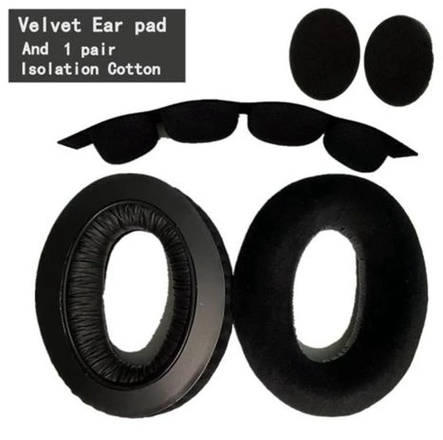 Main image of Replacement VELVET Ear Pads for SENNHEISER HD650 HD600 HD580 HD660 S HD565 HD545 Headphones And Headband Cushions SET
