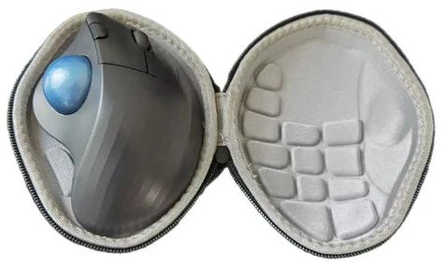 Alt view image 2 of 6 - Hard EVA Casing Mouse Pouch Travel Cover Shock-absorbation Wireless Trackball Fitted Storage Bag for M570 MX Mouse