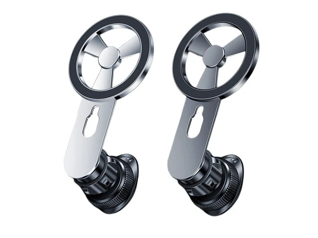 Alt view image 2 of 5 - Universal Phone Holder Stand Air Vent Mount GPS Support Magnetic Phone Fixed Bracket Auto Car Accessories Magnetic Holder(Silver)