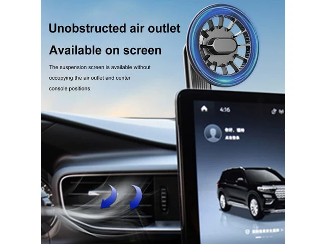 Alt view image 2 of 6 - Magnetic Cell Phone Holder Stand 360 Degree Rotating Car Mobile Phone Support Bracket Strong Adhesion Auto Mobile Stand