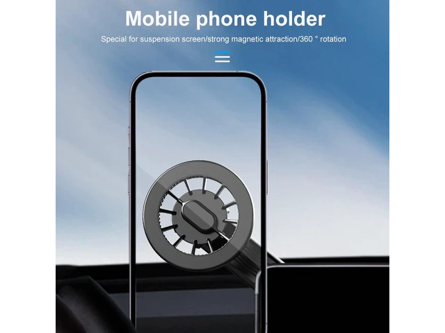 Alt view image 4 of 6 - Magnetic Cell Phone Holder Stand 360 Degree Rotating Car Mobile Phone Support Bracket Strong Adhesion Auto Mobile Stand