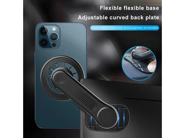 Alt view image 6 of 6 - Magnetic Cell Phone Holder Stand 360 Degree Rotating Car Mobile Phone Support Bracket Strong Adhesion Auto Mobile Stand