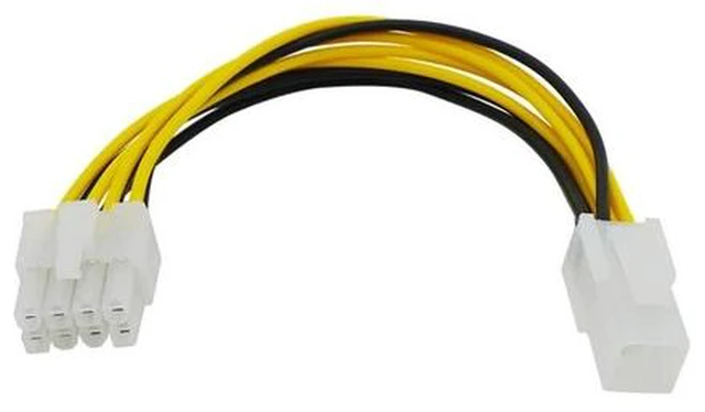 Main image of 8 Pin Male to 4 Pin Female ATX Power supply Cable Computer CPU P4 to P8 Extension Conversion EPS Cable