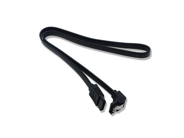 Alt view image 2 of 4 - 1pcs Sata 3.0 Data Cable SATA III SATA 3 Cable 45cm With Locking Latch Straight To Right Angle 90 Degree 6GBs(Blue)(0.4M)