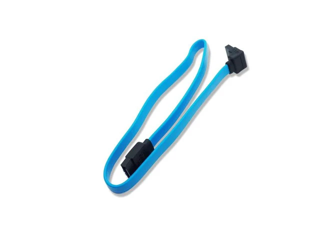Alt view image 3 of 4 - 1pcs Sata 3.0 Data Cable SATA III SATA 3 Cable 45cm With Locking Latch Straight To Right Angle 90 Degree 6GBs(Blue)(0.4M)