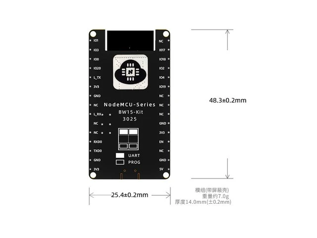 Alt view image 2 of 4 - BW15 Module Core development board RTL8720CF chip Wi-Fi 2.4GHz+BLE4.2 low power architecture(BW15)