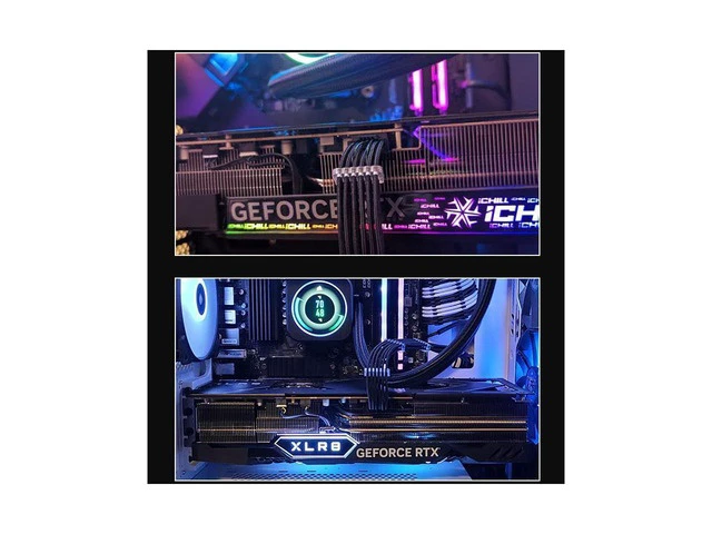 Alt view image 6 of 6 - SAMA PCI-E 5.0 GPU PSU Cable 12+4pin to 3×8PIN 12VHPWR Sleeved Extension Cable Plug Connector 340mm 16AWG for RTX 3090Ti 4070 4080 Black