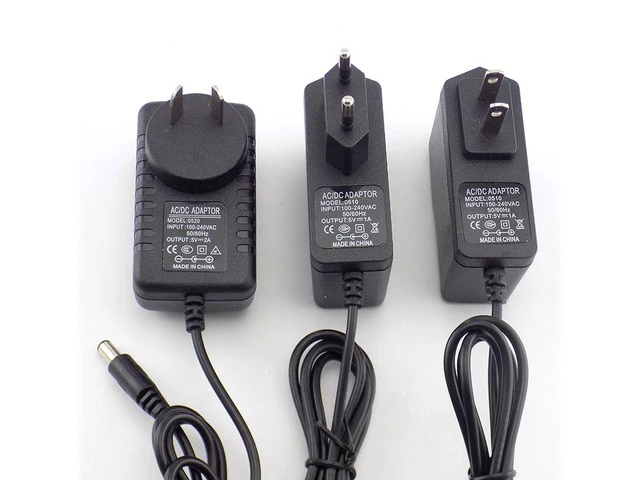 Alt view image 6 of 6 - DC 5V 2A Power Adapter Supply AC to DC 100V-240V Converter Charger 2000mAh 5.5mm x 2.1mm US EU Plug for LED Strip CCTV Camer EU plug