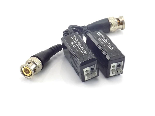 Alt view image 5 of 6 - 1pair UTP Video Balun Twisted CCTV Balun Passive Transceivers for 720P HD CVI/TVI/AHD Camera Male BNC to UTP CCTV Accessories