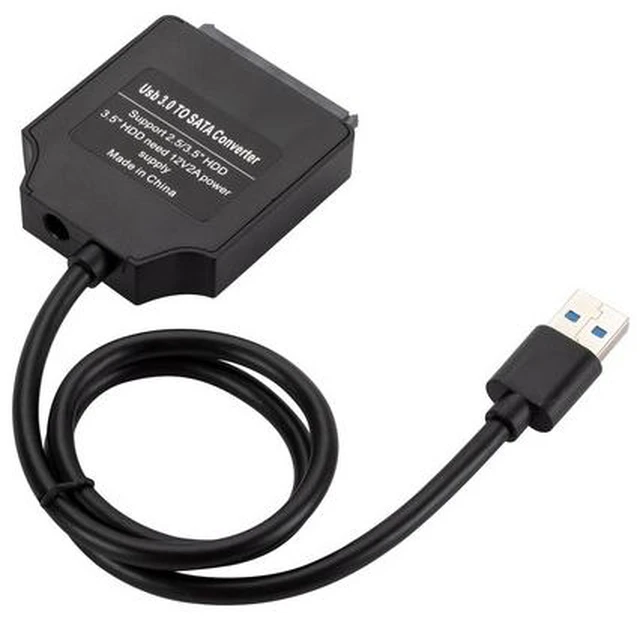 Main image of 22 Pin SATA III to USB Cable USB 3.0 to SATA Adapter Cable Connector for 2.5 3.5 Inch External HDD SSD for PC Computer