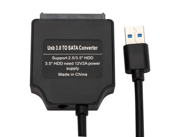 Alt view image 6 of 6 - 22 Pin SATA III to USB Cable USB 3.0 to SATA Adapter Cable Connector for 2.5 3.5 Inch External HDD SSD for PC Computer