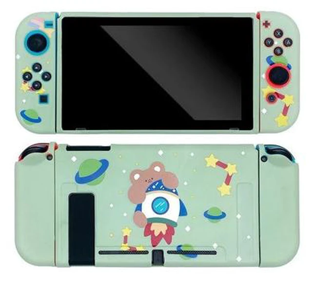 Main image of For Switch Case Cute Cartoon Full Cover Shell Joy-Con Controller Shell Hard TPU Cover Box For Switch Accessories(E)