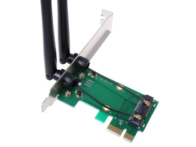 Main image of WiFi Adapter Mini PCI-E to PCIE Express Wireless Network Card with 2 Antennas Dropship