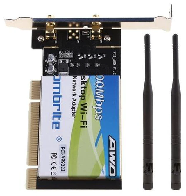 Main image of 300Mbps Wifi AR9223 Wireless 802.11a/b/g/n Half Mini PCI-E Wireless Card for Desktop PC Laptop Dropship