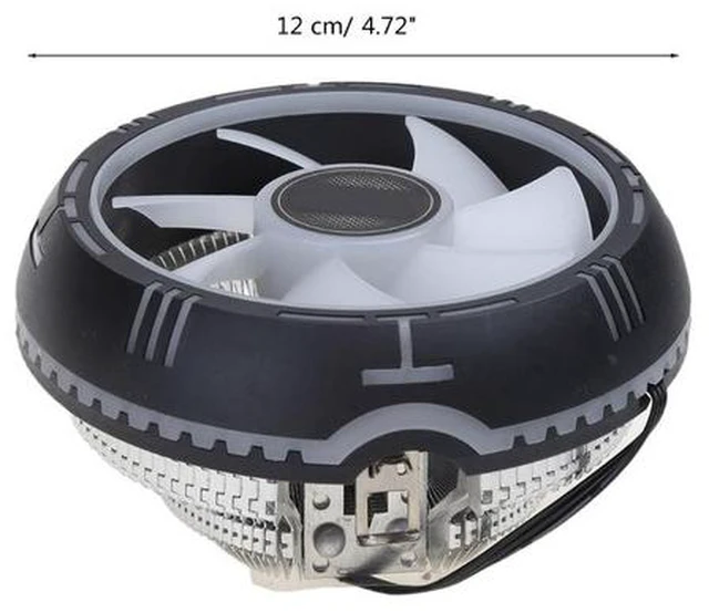 Alt view image 4 of 6 - LED CPU Cooler Air-cooled CPU Heat Sink Fan PC Cooling Radiator CPU Air Cooler Fan for Intel LGA 1700 1200 775 1150(QZ510)