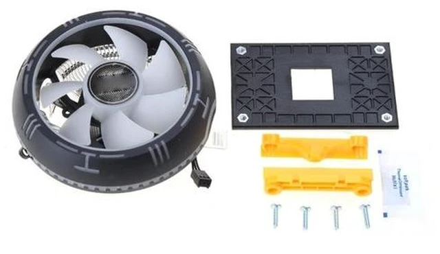 Alt view image 6 of 6 - LED CPU Cooler Air-cooled CPU Heat Sink Fan PC Cooling Radiator CPU Air Cooler Fan for Intel LGA 1700 1200 775 1150(QZ510)