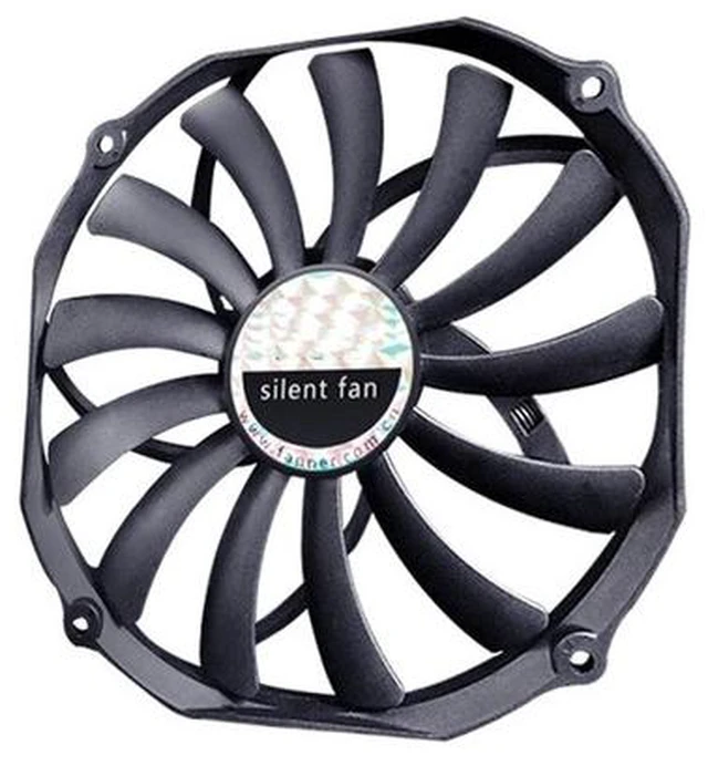 Alt view image 2 of 6 - 14015 Case Fan Large Air Volume Low Noise 140X140X15MM Ultra-Thin 4PIN PWM 14CM Fan
