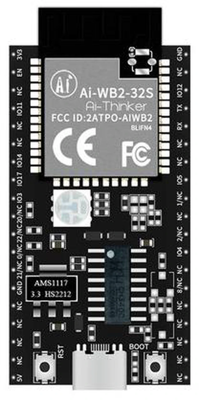 Main image of Ai-WB2-32S module development board, BL602 core processor Wi-Fi 802.11b/g/n Bluetooth 5 Module core Board Ai-WB2-32S-Kit
