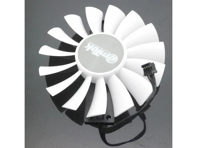Alt view image 2 of 2 - FD9015U12S DC12V 0.55A 88mm 4Pin 4Wire Video Fan For EMTEK GeForce GTX-1060 HV White MONSTER OC Graphics Card Cooling Fan(FD9015U12S-1PCS)