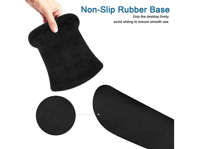 Alt view image 6 of 6 - Keyboard Wrist Rest and Mouse Pad, Ergonomic Mouse Pad Wrist Support, Non Slip Keyboard Wrist Support for Office
