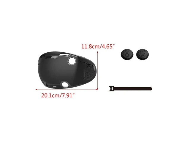 Alt view image 6 of 6 - Anti-Throw Protective Sleeve Sweatproof Cover with Strap for PS VR 2 Headset
